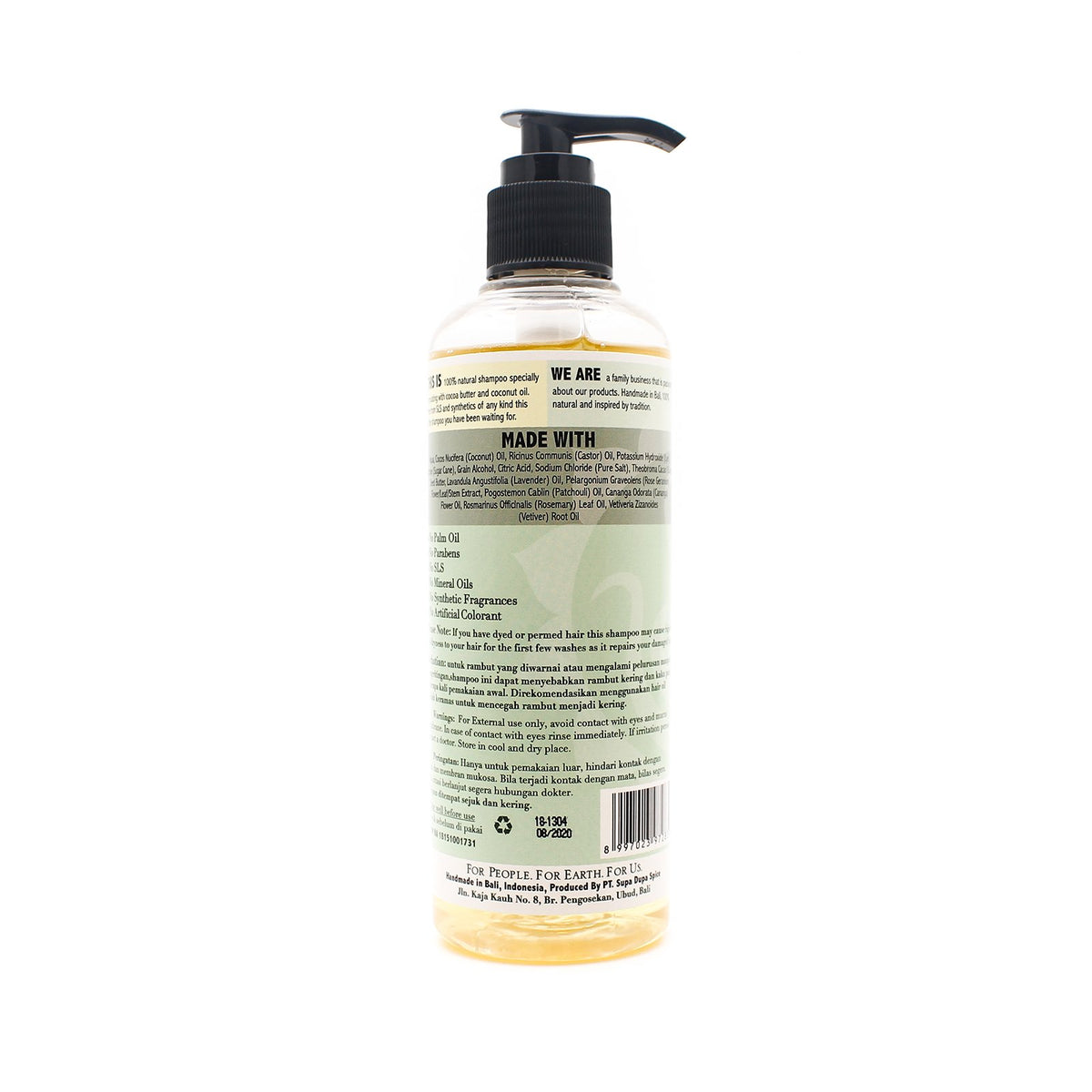 シャンプー Utama Spice #6 SHAMPOO & CASTILE SOAP Utama Spice Shampoo #6 230ml Aluminium