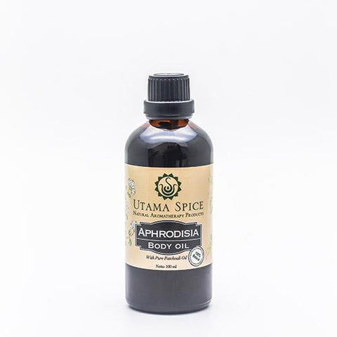 utama spice aphrodisia body oil, all natural body oil made with essential oil, massage oil