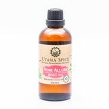 massage and body oil made with pure essential oils, soy bean oil and cold pressed coconut oil. 100% natural