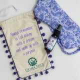 Lavender sleep spray made and hand sewn eye mask. Sweet Dreams Gift Set. Helps with insomnia.