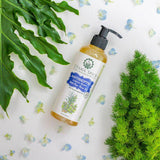 all natural liquid soap made with cold-pressed coconut oil, castor oil and essential oils. contains naturally antibacterial neem essential oil. suitable for sensitive skin.